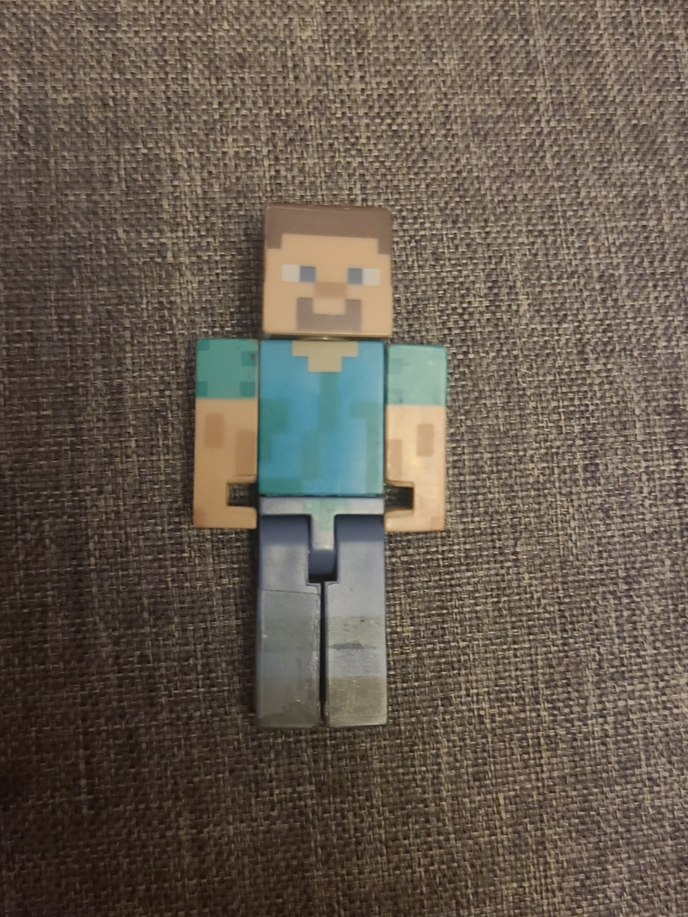 Minecraft Steve Figure Toy - Teal Shirt, Blue Pants
